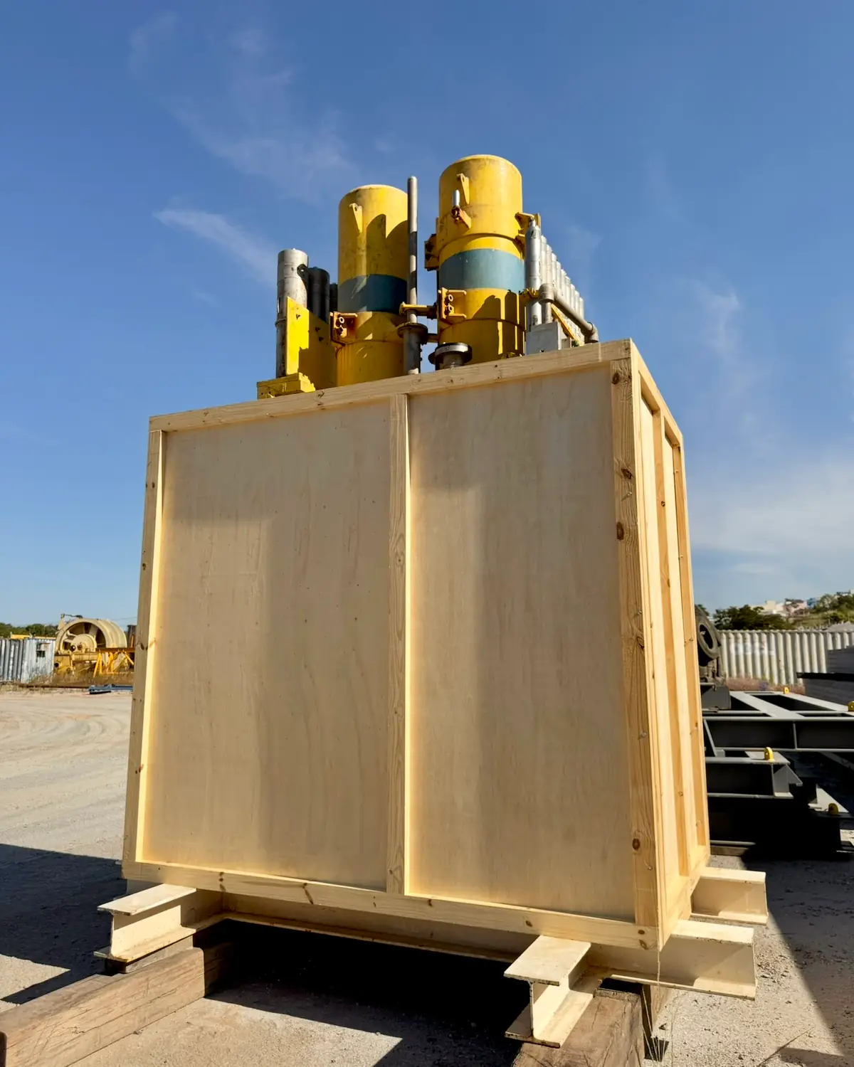 Special timber structure protecting industrial equipment